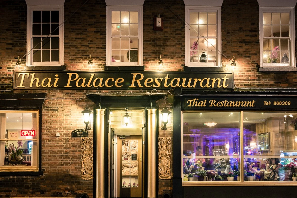 Thai Palace Restaurant exterior on Lairgate in Beverley